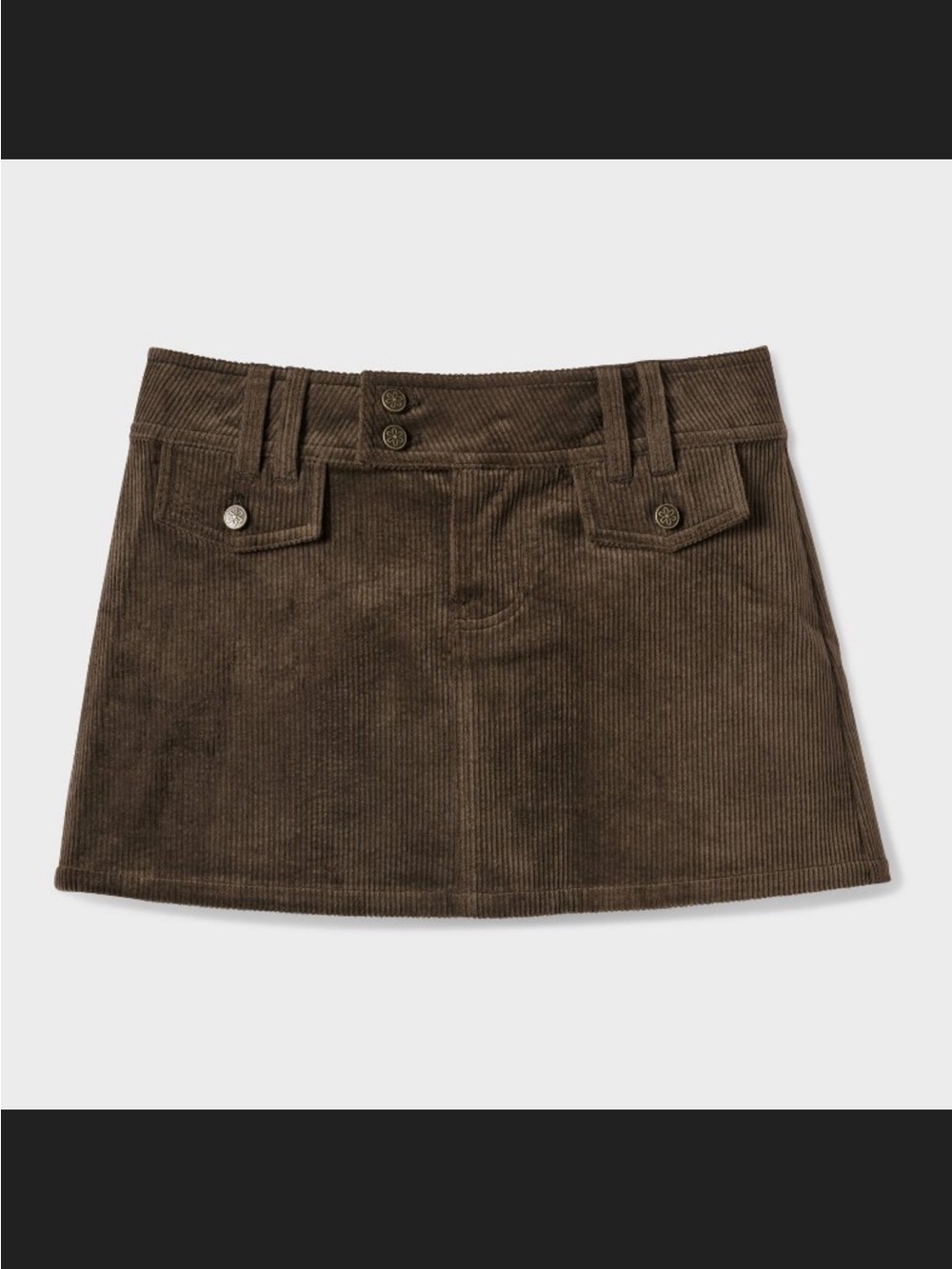 Delia’s Brown Corduroy Mini Skirt